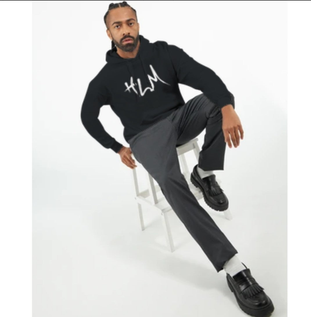 Classic Unisex Pullover Hoodie | hlm® 18500 Black